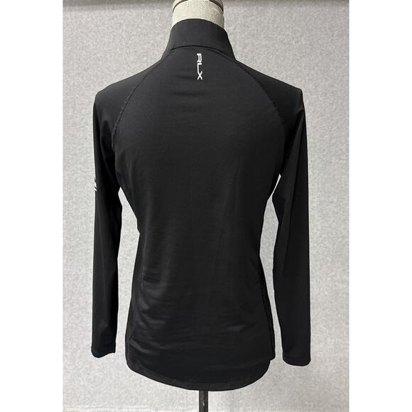 RLX Ralph Lauren Black Quarter Zip Performance Top Women’s Small TPC Sawgrass - Picture 9 of 12